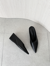 stiletto wedge mule (2color)