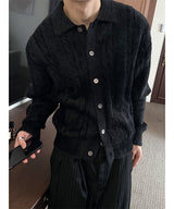 [F/W] Cable angora kara cardigan(6color)