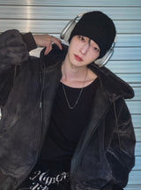 Philly Mink Fur Reversible Hooded Jumper