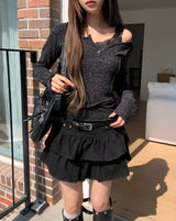 Moki Cut Henley Neck Knit
