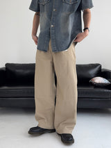 LO Vien Pintuck Half-Banding Semi Wide Pants (4C)