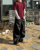 Skull Dart Wide Cargo Denim Pants