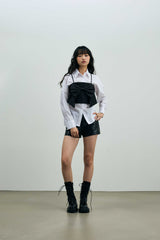 ARI RIBBON BUSTIER / BLACK