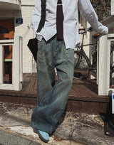 Wayson washing wide denim