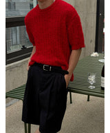 [Unisex] Summer boucle half knit(4color)
