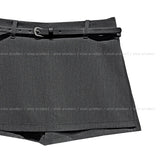 Teti Slit Layered Skirt-Pants