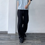 Bias Panel Wide Trousers