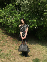 シンクルドットワンショルダーショートスリーブTシャツ (4c)