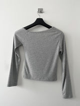 ファニーダイアグナルスリムオフショルダーTシャツ