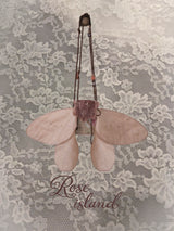 Rosé Isle Wonderful Creatures Series Withered Wings Handmade Lace Composite Wing Single-Shoulder Bag