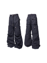 24AW ザクリサリステンスミューズツートンウォーカーガンメタルパンツ