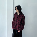 Classic Vintage Red & Black Plaid Shirt
