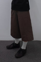 Side Slit Darted Bermuda Brown