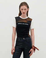 Blocked Graphic SS T-shirt _ BLACK
