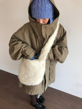 Shearling Overfit Cotton Field Jacket (2 Colors)