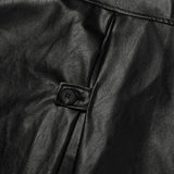 ENOC Box Oversized Fit Leather Jacket
