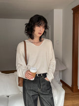 Robben Mohair Deki V-neck Knit