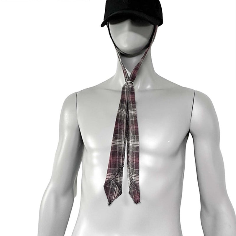Label multi-tie scarf