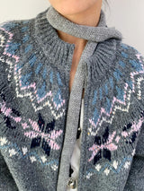Winter Cozy No Collar Knitwear Zip-Up Cardigan