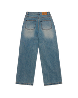 26SS レディース セミブーツカット ウォッシュデニムパンツ