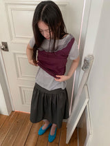 Fog Button Midi Skirt