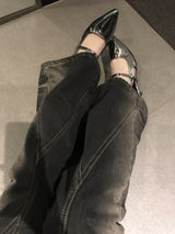 SILVER STRAP SLINGBACK