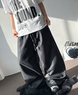 フォルミベーシックワイドバンディングセミバルーンパンツ 2カラー