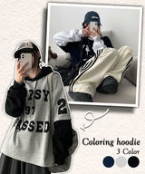 [High quality!] Rubber layered hoodie