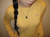 gleaming little star necklace [black pearl]