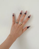 [MADE] Matte Layered Ring (silver)