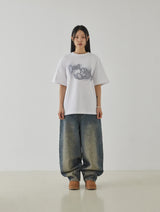 ディストレスドtシャツ