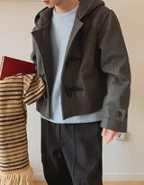 Mock Duffle Hooded Short Coat