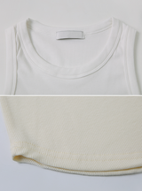 SW Basic Rib Crop Sleeveless (5color)