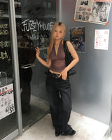 Mesh halter top