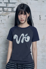 エンジェル カモ VH ラグラン スリムフィット ショートスリーブ Tシャツ
