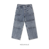 Cut-out バックルデニムパンツ -2C