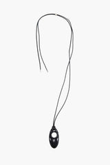 Hole pendant strap necklace
