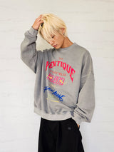 VENTIQUE ピグメントブラッドスウェットシャツ 2colors
