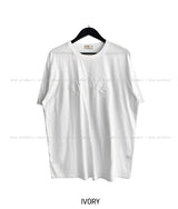 パリスパッチウォッシングオーバーサイズフィット半袖Tシャツ