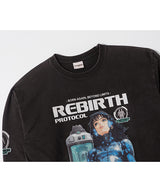 OC Rebirth AQ ウォッシュドロングスリーブ (ブラック)