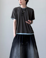 Pastel Layered Short Sleeve T-shirt