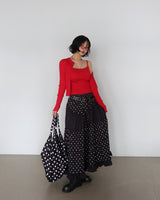 V-neck Knit Sleeveless Cardigan Set