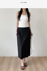 Pound Layered Long Skirt