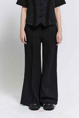 Front slit trouser (Black)