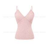 Roen Ribbed Lace With Cup Sleeveless