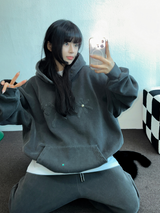 ヒップカーゴブラックジーンデニムワイドオーバーヒップデニム🩶🖤