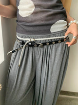 Thin twist leather belt(3)