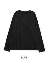 Talo Rib Henley Neck Knit