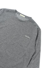 ヘイズストライプTシャツ_グレー