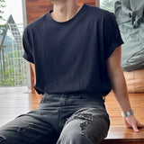 20s U-neck overfit plain short sleeve t-shirt 